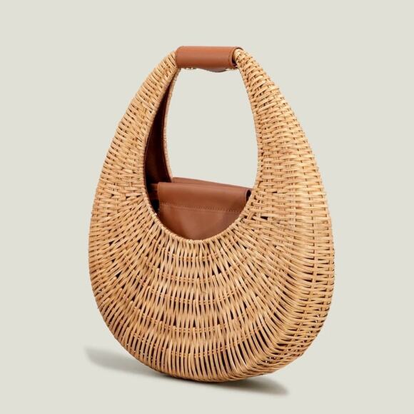 Ramla Ocean Perfect summer bag 100% Raffia100% Vegan Leather - Picture 8 of 8